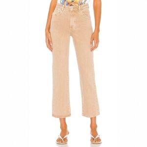 Rolla's 25×28.5 Original High Rise Straight Jean Tan In Sand 25